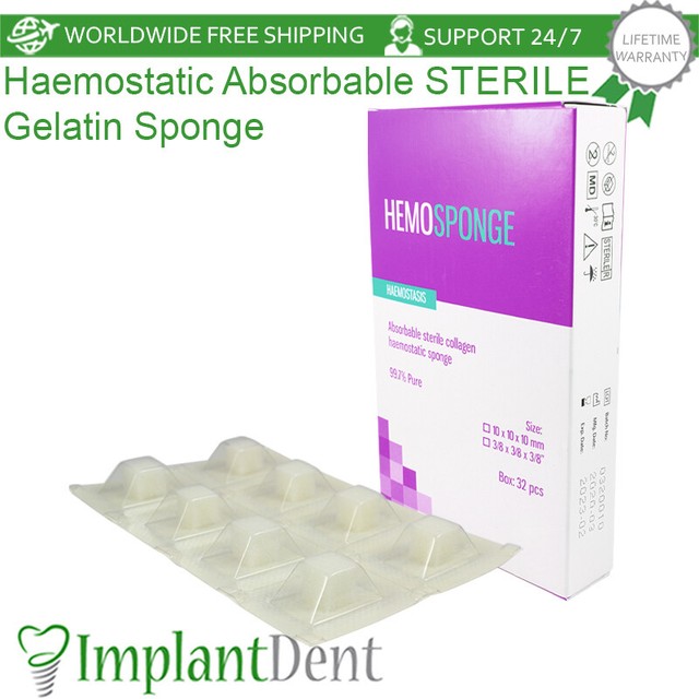32p Dental Absorbable Haemostatic Sterile Gelatin Sponge Gelfoam