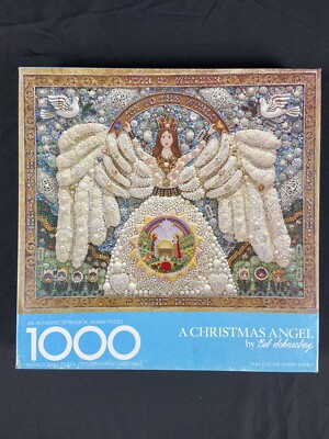 2013 A Christmas Angel Springbok Puzzle Bob Schneeberg 1000 Pieces Hallmark 