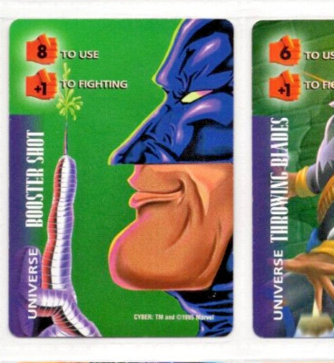 1995 Fleer Marvel Overpower Powersurge Universe Cyber - Booster Shot