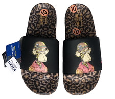 Skechers x Snoop Dog - Low Slider Bombay Slide 186091 Leopard New - Without Box