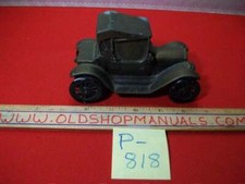 VINTAGE HIGHLY COLLECTIBLE BRASS/BRONZE 1915 FORD MODEL T BANK EXCELLENT COND