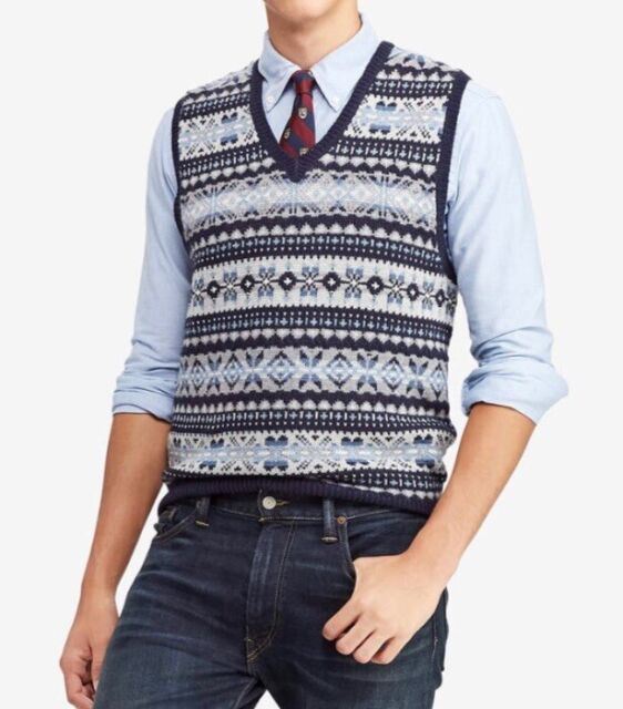 ralph lauren mens sweater vest