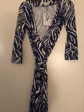 DVf Diane von Furstenberg New Julian Two Wrap Dress US size 0 NWT 398