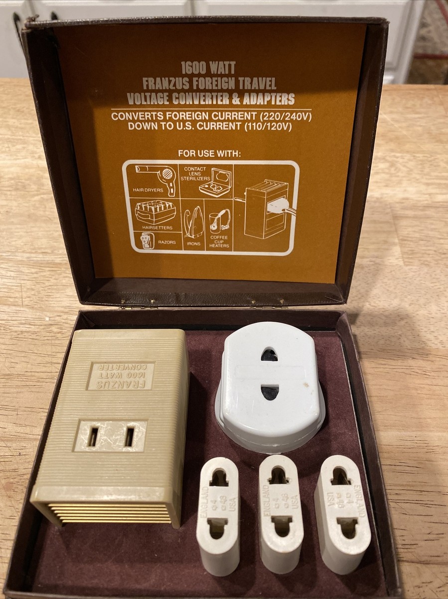 Kit Adaptateur Et Convertisseur De Voyage International Franzus 1600W