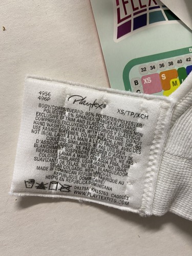 PLAYTEX $34 White 4956 MATERNITY NURSING Wireless Bra XS 32B, 32C, 34B, 34C NWT - Picture 9 of 9