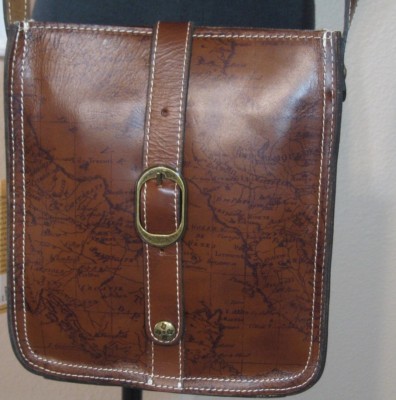 PATRICIA NASH VENEZIA CROSSBODY Purse Shoulder Bag  MAP PRINT Riot Rust NEW