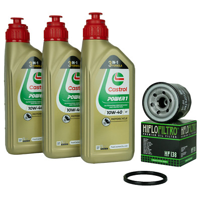 Suzuki SV SFV DL 650 & VS / VZ 600 800 Öl Ölfilter Castrol Power1 10w40 Motoröl