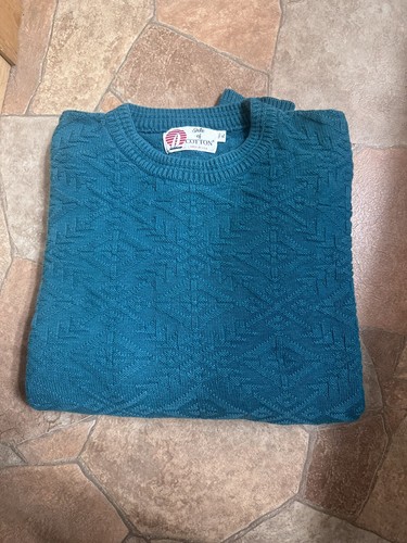 Vintage Isle Of Cotton Long Sleeve Knit Sweater Size XL - Picture 3 of 6