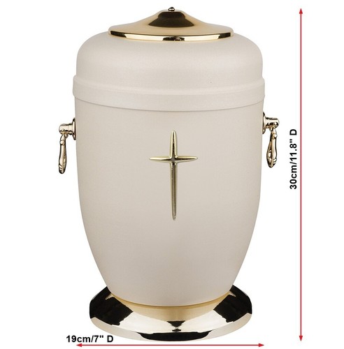 Beautifu Metalen Urn voor As met Gouden Roos Begrafenis Urn voor Volwassene - Imagen 4 de 9