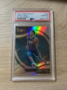 LAMELO BALL 2020-21 Select COURTSIDE SILVER PRIZM-SSP-PSA 10 GEM MINT-POP 2!!