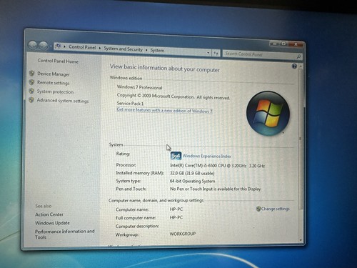 HP EliteDesk 800 G3 Quad Core i5-6500 32GB RAM 2TB HDD Windows 7 Pro 64-bit - Afbeelding 3 van 23