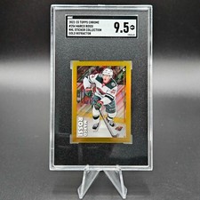 Marco Rossi 2022 Topps Chrome NHL Sticker #254 Gold Refractor /50 SGC 9.5 RC