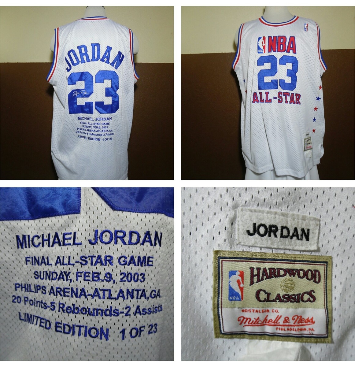 RARE 2003 LIMITED EDITION 1 of 23 MICHAEL JORDAN LAST ALL
