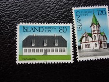 ISLANDE - timbre yvert/tellier n° 483 484 n** MNH (CYN42) (Z)