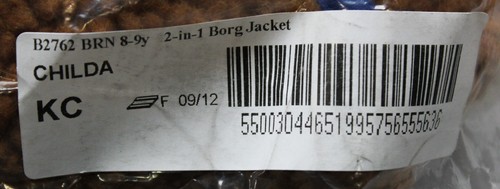 Boden Unisex Kid's 2-in-1 Borg Jacket LC7 Butterscotch Brown Size 8-9Y NWT - Picture 7 of 7