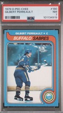 1979 O-Pee-Chee #180 Gilbert Perreault Sabres Hockey Card PSA 7 NEAR MINT