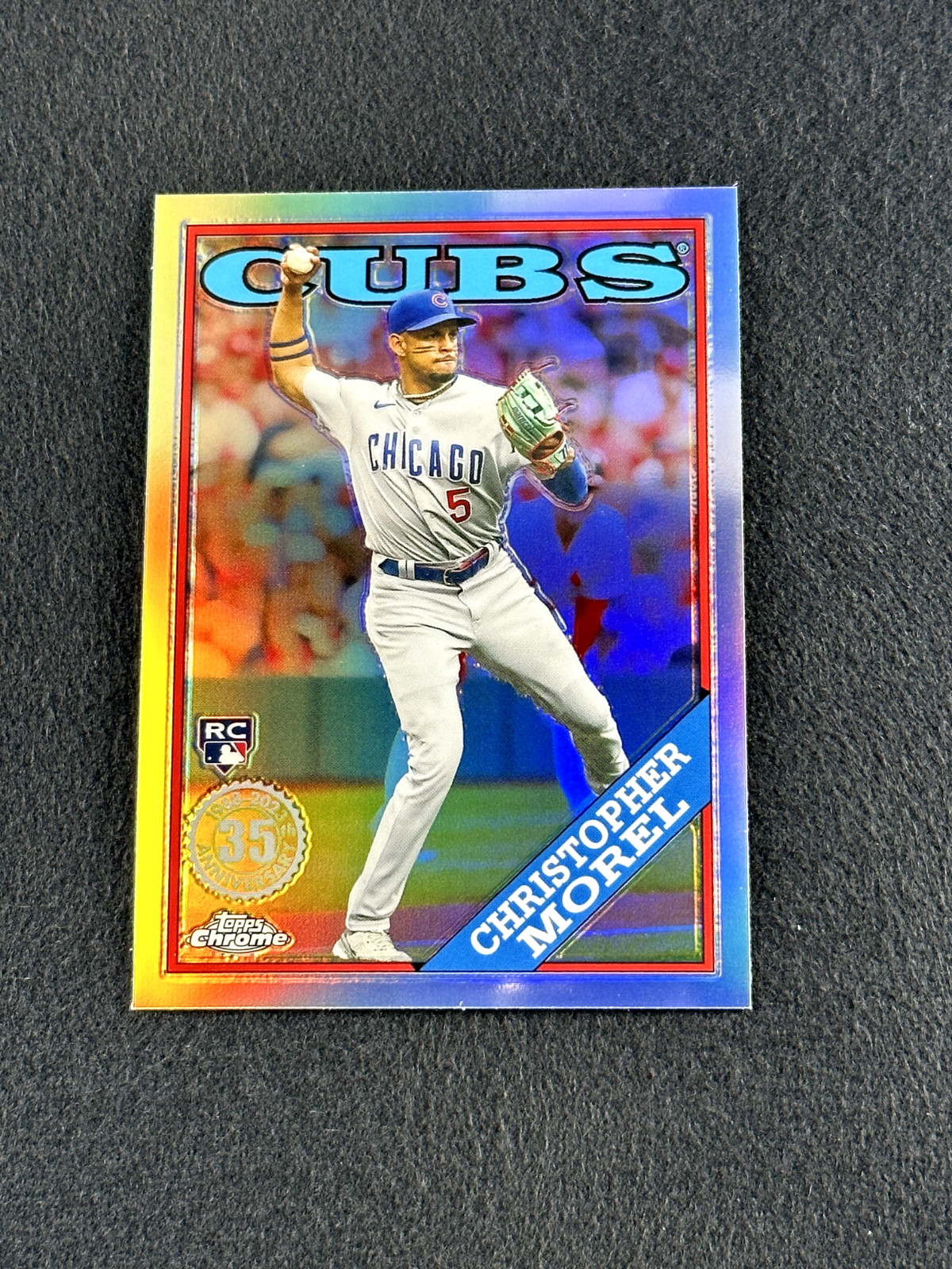 2023 Topps Chrome CHRISTOPHER MOREL 1988 35th Anniversary RC #88BC-20 Cubs