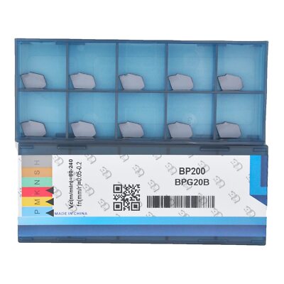 GTN-2 SP200 CNC Grooving Carbide Inserts Fit for Lathe Grooving Cut-Off Tools...