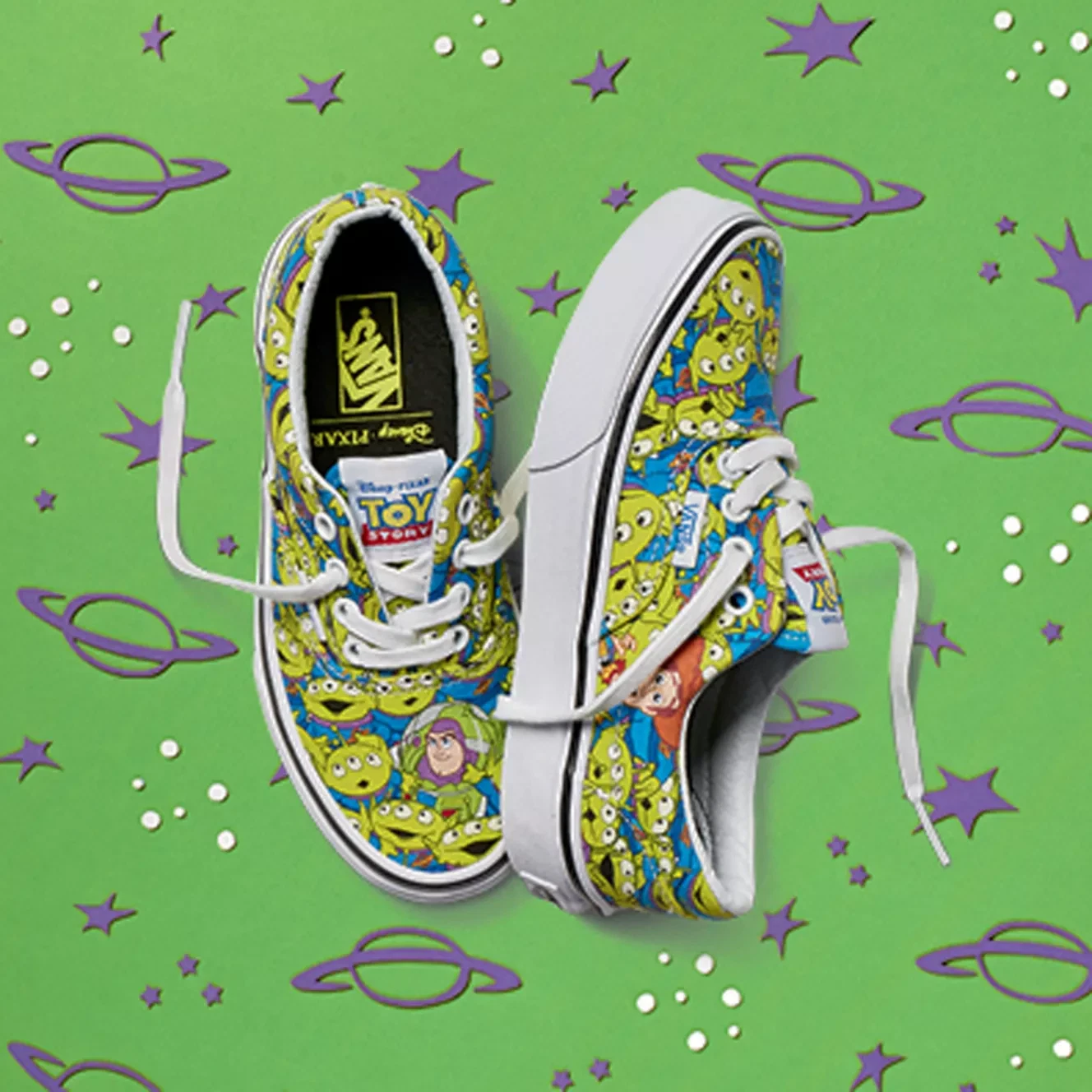RARA Sneaker Vans x Disney Toy Story Alien Era Glow Dark bambino 10 5 nuova con scatola