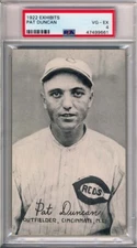 1922 Exhibits, Pat Duncan, Cincinnati Reds, PSA4, Only 13 Higher
