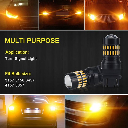 Amber Turn Signal Light 48smd 3157A LED Bulbs for Ford F150 250 F350 Super Duty - 第 2/9 張圖片