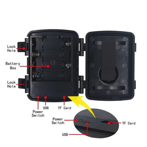Mini Hunting Camera Sport Cam Wireless 1080P HD Infrared Trail Night Day Outdoor - Picture 2 of 11