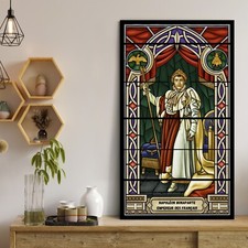 Napoléon Bonaparte, Empereur, Art Mural, Tableau Vitrail, Peinture Napoléon