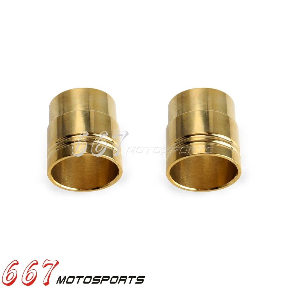 1-7/8" Brass Motorcycle Exhaust Pipe Tips For Harley Honda Yamaha BMW Cafe Racer - Image 4 of 4