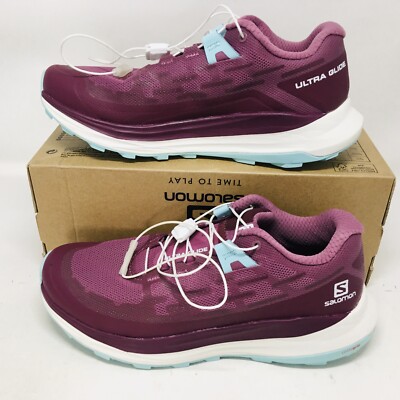 Salomon Ultra Glide Women's Tulipwood / White / Tanager Turquoise Run Shoe 6.5 B