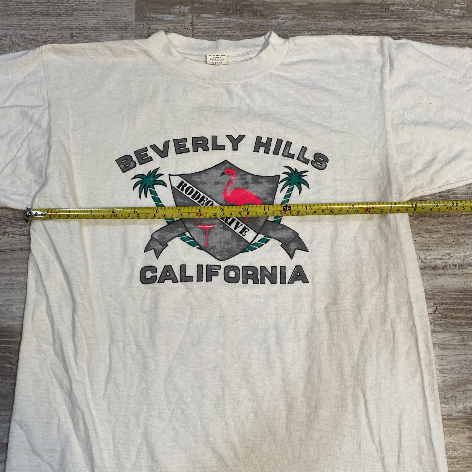 1980s Beverly Hills Rodeo Drive T-Shirt Size L Single Stitch California Vintage