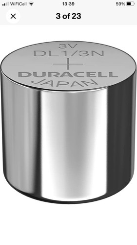 2 x Duracell CR 1/3N 2L76 CR11108 CR1 Lithium Coin Battery 3v Long Expiry👍😎🚚 - Picture 8 of 9
