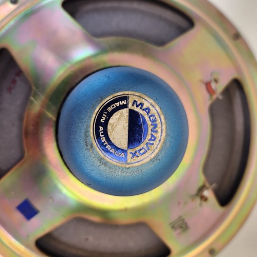 Vintage Magnavox Blue Cap Speakers 10" Set Of 4 With Screws 60s - Picture 6 of 9