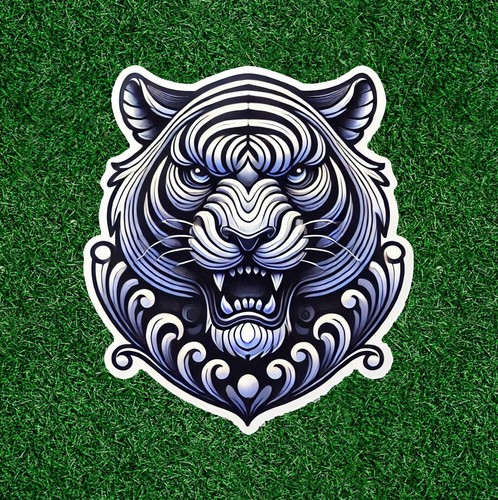 Beautiful Bengal white tiger 100% waterproof vinyl sticker decal - many sizes