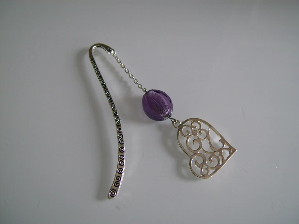 Marque-Pages Bijou Cadeau Noël Anniversaire Original Femme Maman Coeur Livre