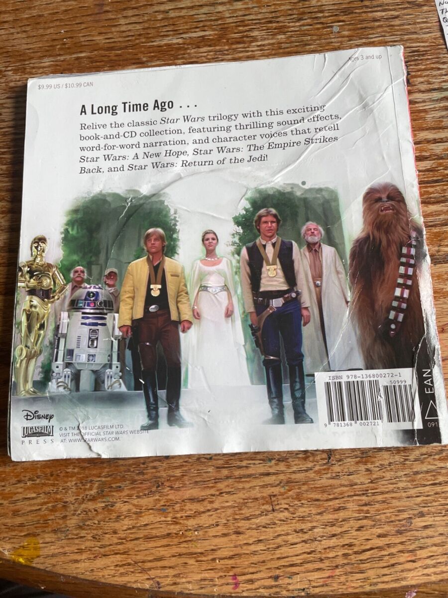 2018 Star Wars The last Jedi Read Along Story Book and CD 