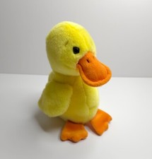 Vintage Ty Beanie Buddies Baby Quackers The Duck 9" Plush Retired 1998