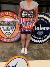 Antique Vintage Old Style Sign Union Pacific Bus Made in USA