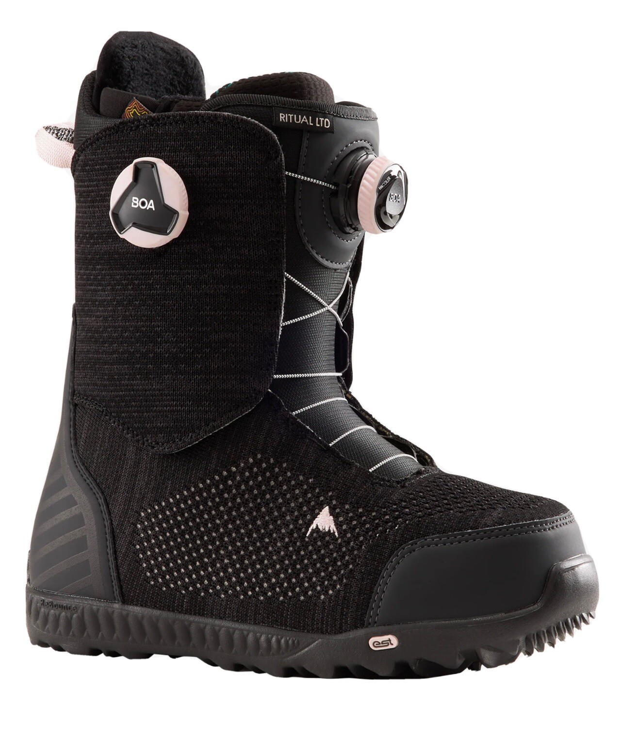 Burton Ritual LTD Womens Double Boa Snowboard Boots Size 9 Grey/Pink