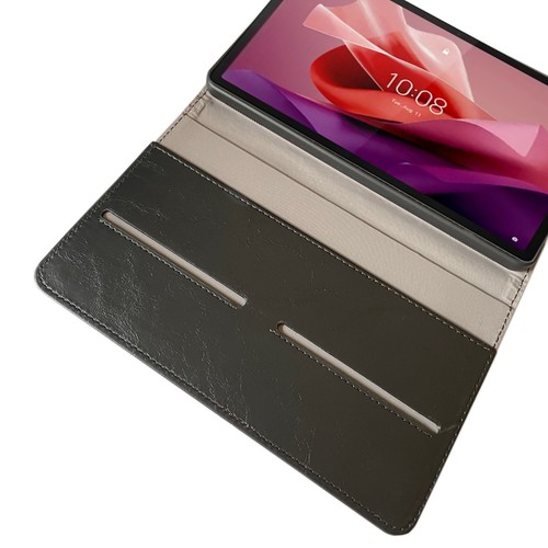 Leder Stand Case Lenovo Tab P12 ( 12.7" ) Tablet Cover Schutzhülle Tasche Etui - Picture 6 of 13