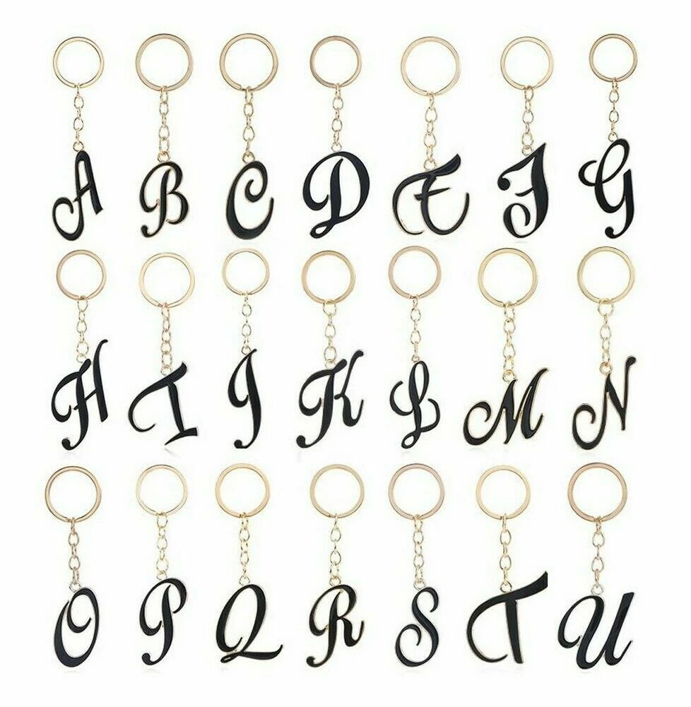 Letter bag charm sale