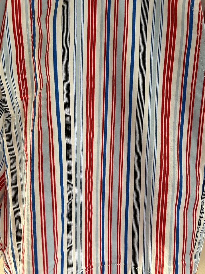 Pantalones Cortos Clásicos Caribbean Joe & Co Rojo Blanco Azul Negro Rayas Para Mujer Talla 16 Foto 2 de 4