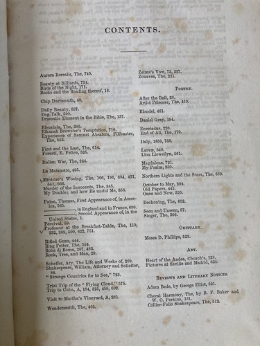 Antique leather books bound magazines Atlantic Monthly 1859 Jan-Dec Vols III IV - Foto 5 di 15