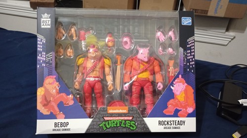 TMNT BST AXN Arcade Bebop and Rocksteady action figure set 2022 SDCC New - 第 2/9 張圖片