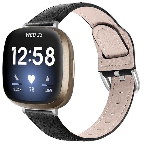 Replacement Strap For Fitbit Versa 3/Sense Genuine Leather Watch Band Bracelet - 第 14/19 張圖片