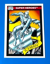 1990 Iceman Super Heroes Marvel Universe Trading Card #22