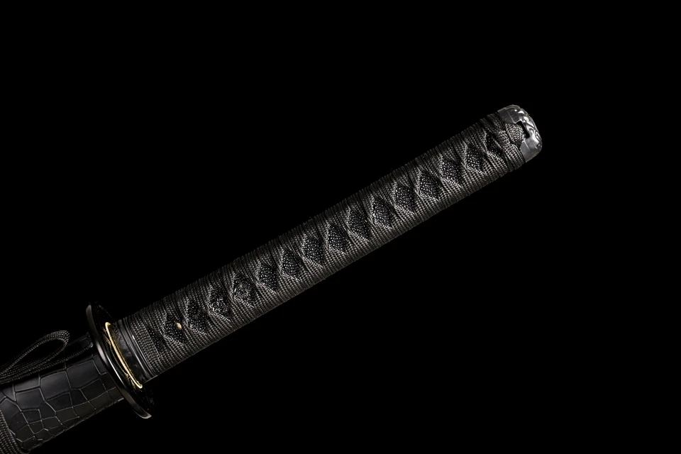 Australia All Black Katana Japanese Samurai Sharp Sword T10 Steel Blade Sharp - image 3 of 4