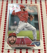 2023 Topps Chrome Michael Stefanic RC ROOKIE CARD #138 Angels