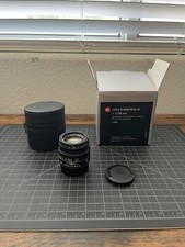 Leica summicron-m 50mm f/2 lens Black Anodized