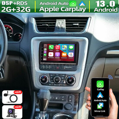 7'' Car Stereo Radio Android 13 Carplay GPS Navigation For GMC Acadia 2013-2017