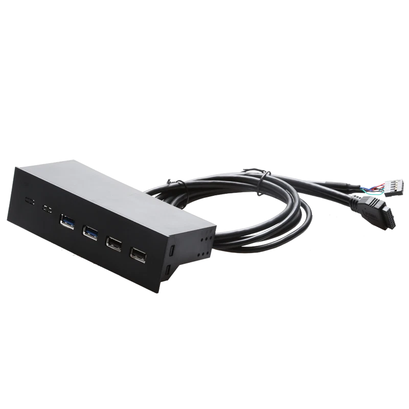 5,25 Zoll Computer Frontplatte mit 2 USB3.0 2 USB2.0 Funktion Schachtcomputer - Bild 3 von 3